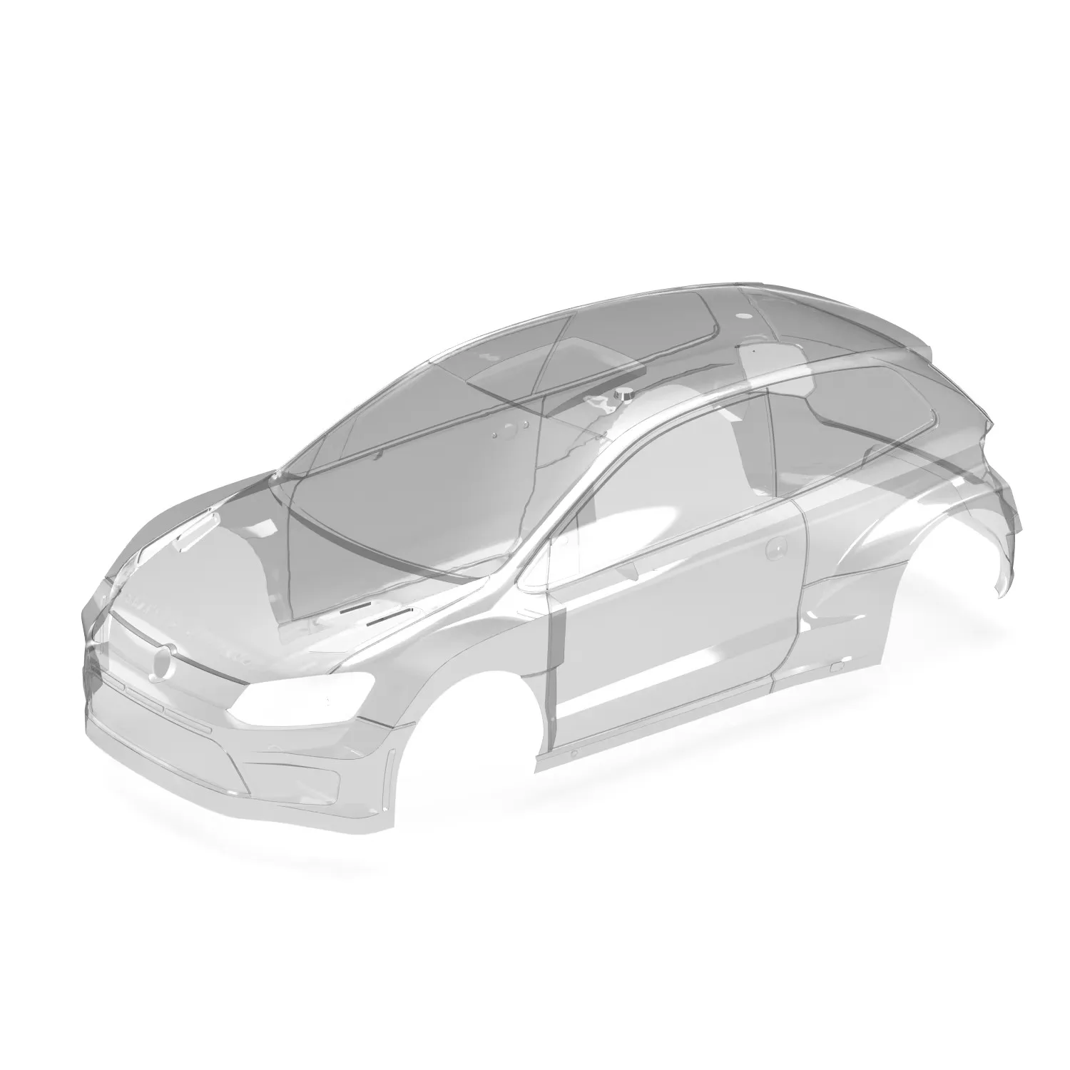 1/12P12/XTS/X12S P12 transparent car shell (with cover) R16326