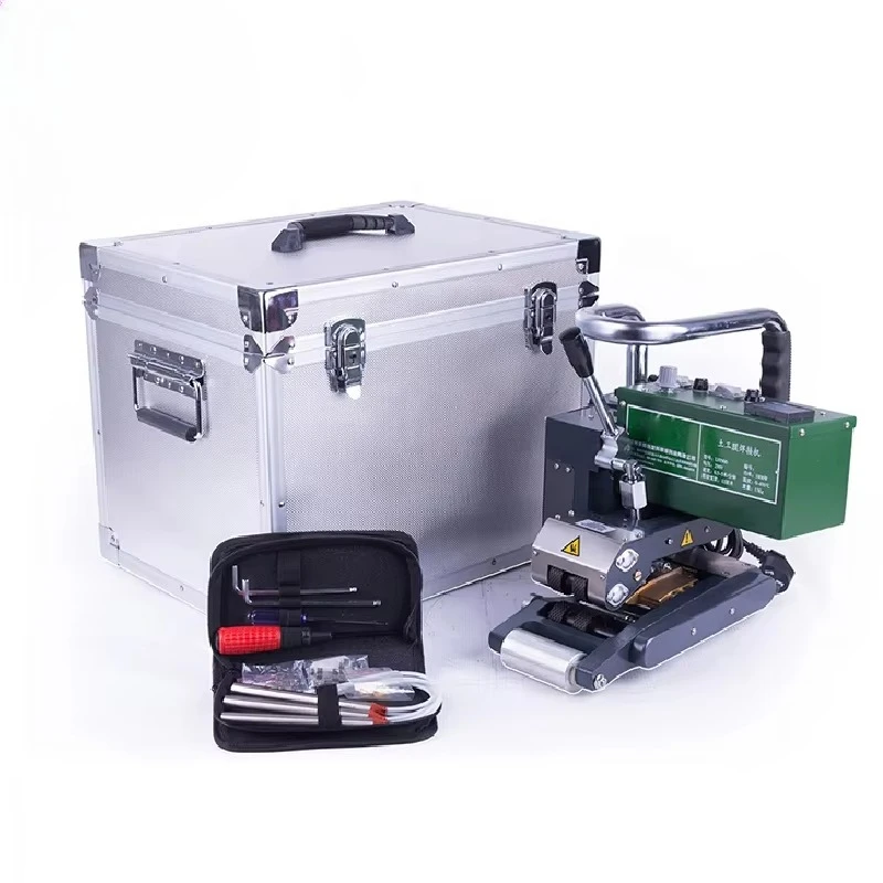 OBOR Automatic HDPE Geomembrane Welding Machine Hot Air 1800W Adjustable High Efficiency for Pond & Landfill