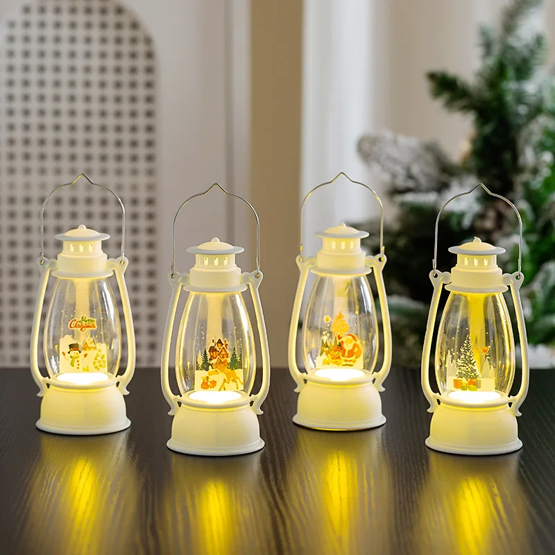 Lantern Small Window Hanging Tabletop Ornament Layout Prop Ambient Night Light Festive Decor Self-defense reflective flashlight