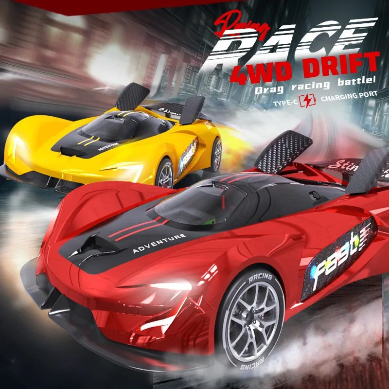 1/43 Volle Skala Mit Gyro Licht Allradantrieb Rc Fernbedienung Auto Indoor Mini Fernbedienung Auto Drift Auto kinder Spielzeug