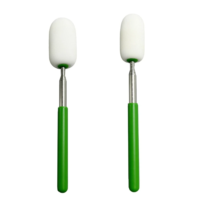 BEAU-2Pieces Telescoping Sponge On Stick Pottery Sculpture Sponge Holder Ceramic Throwing Stick Pottery Trimming Tools