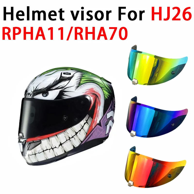 

Rpha11 visor for HJC HJ26 Rpha 70 St Dustproof Windproof uv cut Sunscreen shield Electroplated Motorcycle helmet accessories