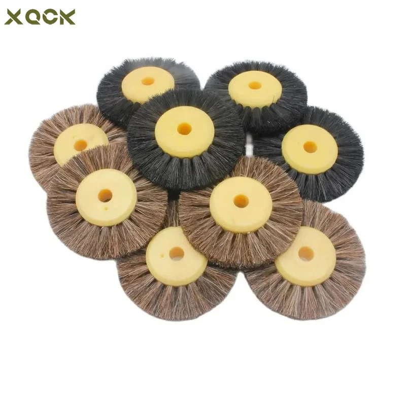 12 Pieces 2 Rows Polishing Brushes Plastic Core Buffing Wheel Abrasive Brush Jewelry Rotary Tools