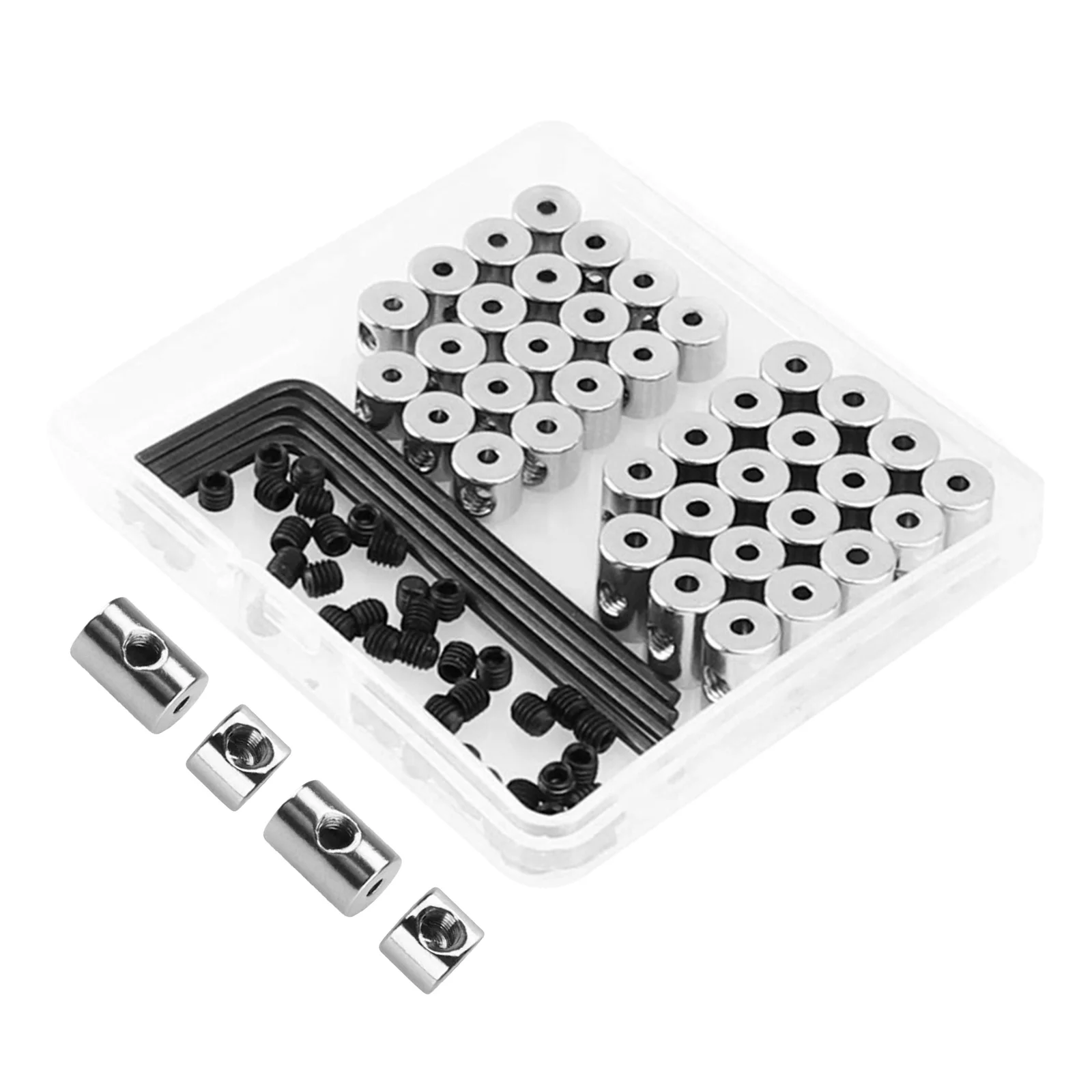 

40pcs Screw Wrench Badge Parts Metal Locking Pin Keepers For Clothes Shoes Bags Belts Pin Backs Set Locking Clasp