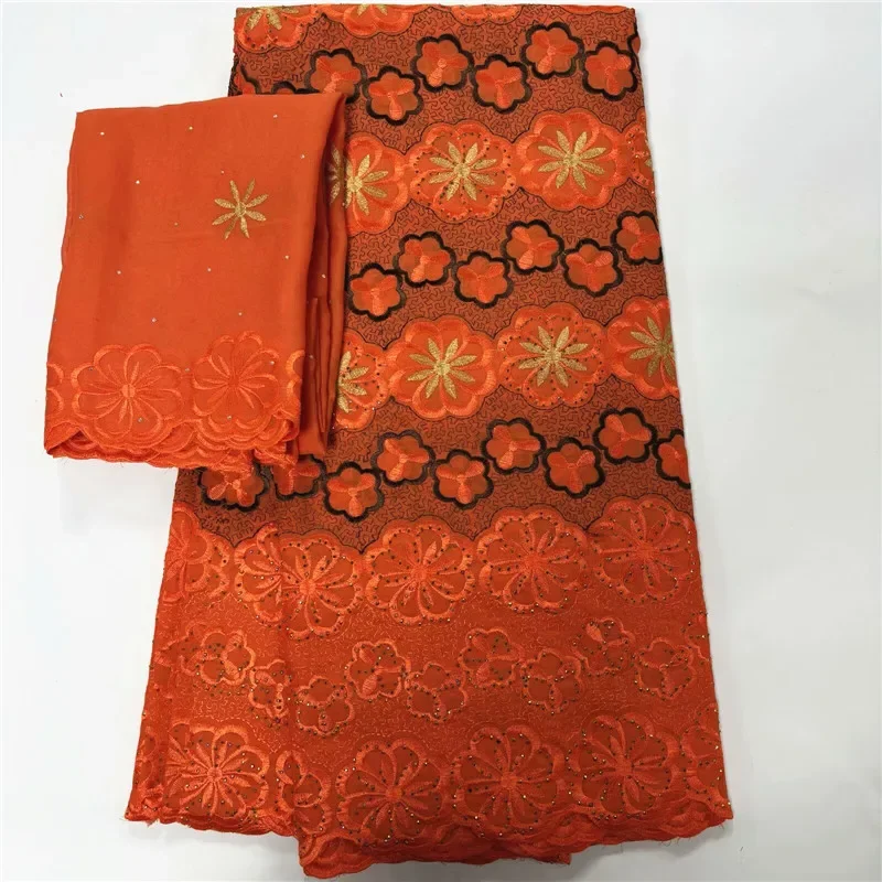 

7 ярдов с шарфом, швейцарская кружевная ткань, сухая кружевная вышивка, африканская 100% хлопчатобумажная ткань, швейцарская вуаль, кружево в Дубае, 12L8051002