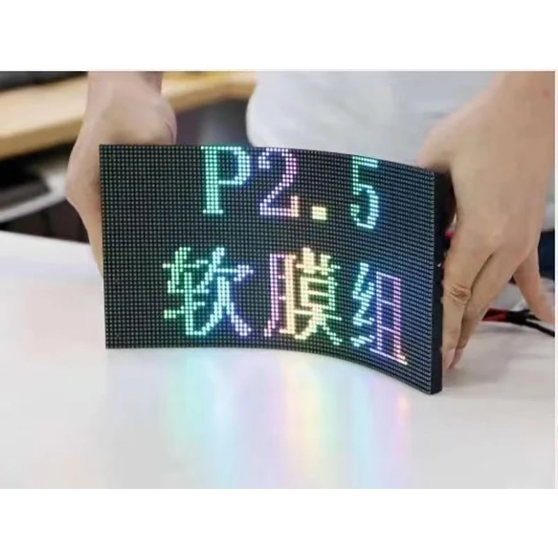 Elastyczny moduł LED o wysokiej rozdzielczości P1.53 P1.86 P2 P2.5 Miękki ekran LED Wewnętrzny wyświetlacz reklamowy Panel ekranu Aliexpress Sklep