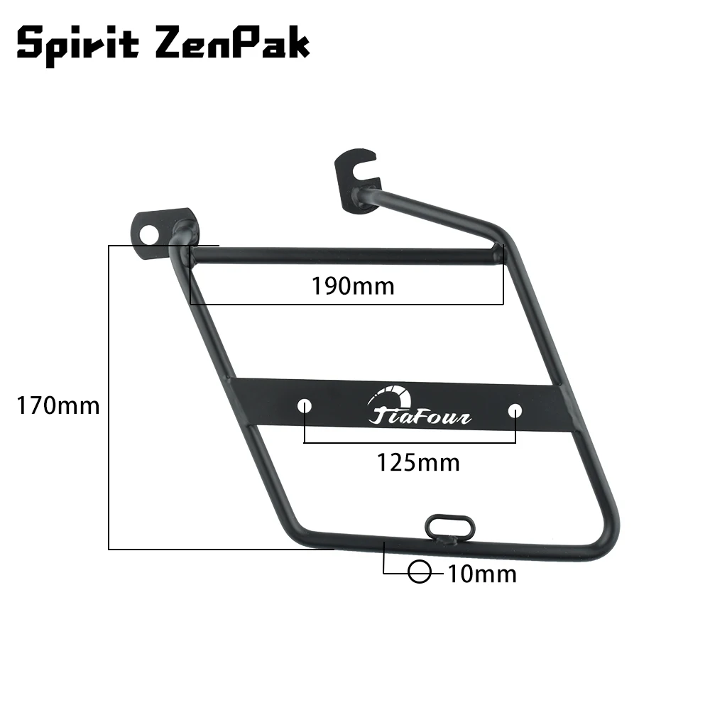 Motorcycle Side Trunk Bag Holder for W800 2011-2025 W800 Cafe 2019-2025 W800 Street 2019-2025 black Luggage Brackets
