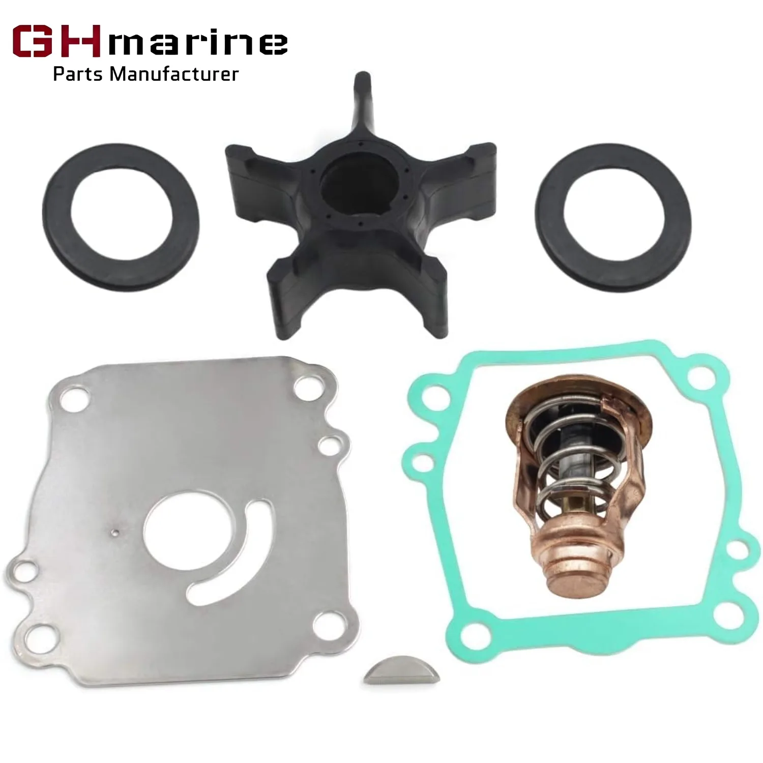 

1740090J20 Outboard Impeller Kit with 1767090J00 Outboard Thermostat Replace for Suzuki Outboard Motor 17400-90J20 17670-90J00