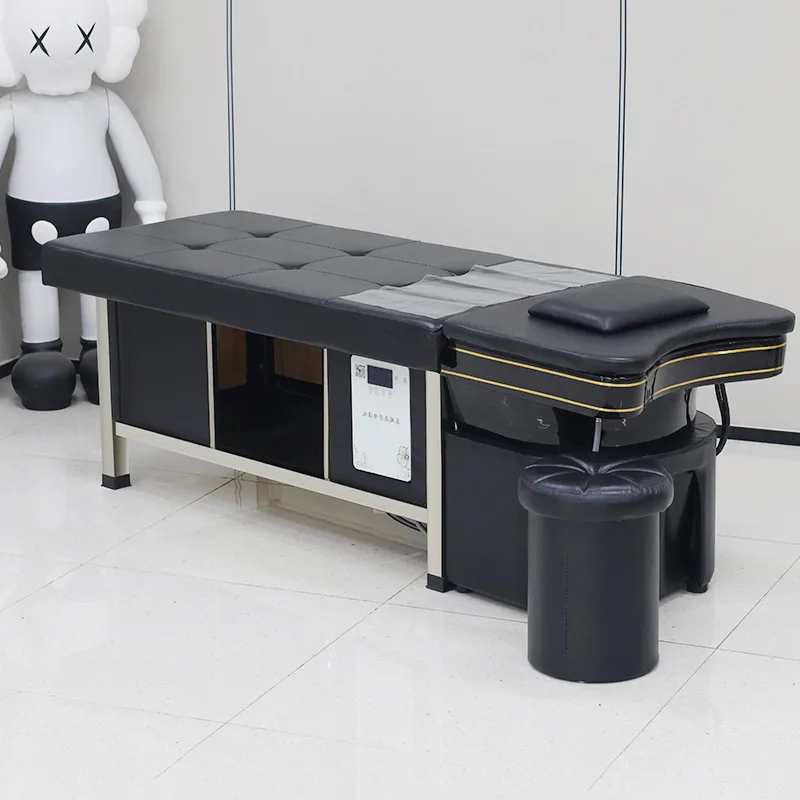 

Керамический умывальник для обработки головы, шампунь, кровать для парикмахерской, специальный тайский массаж, циркуляция воды, фумигация, красота из нержавеющей стали