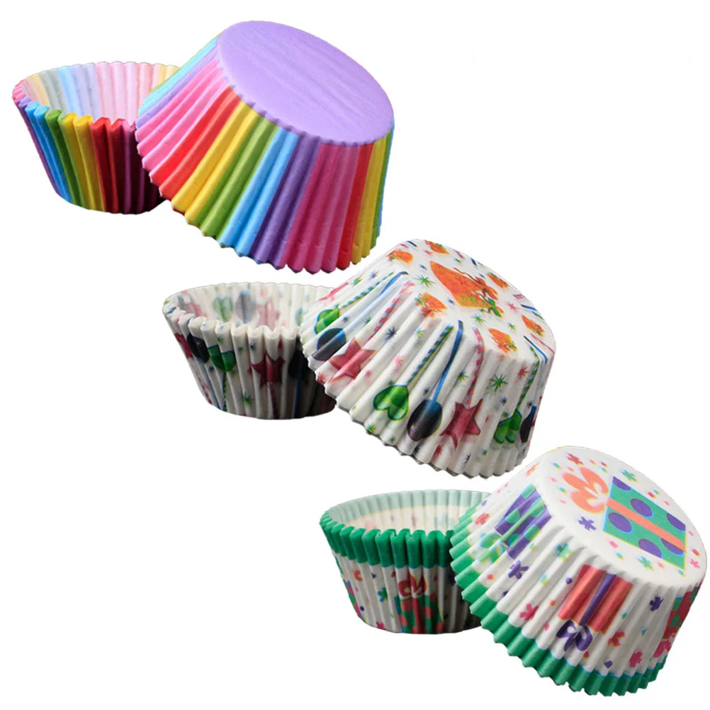 

300 Pcs Greaseproof Cupcake Cups Baking Supplies Paper Dessert Mei Niang