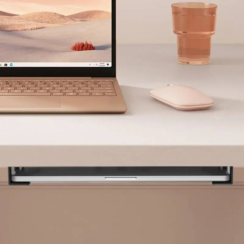 ภายใต้โต๊ะผู้ถือแล็ปท็อป Non-SLIP ERGONOMIC แล็ปท็อป Mount โต๊ะแล็ปท็อปแบบใช้ซ้ําได้ด้านข้างประหยัดพื้นที่ผู้ถือสําหรับทํางาน