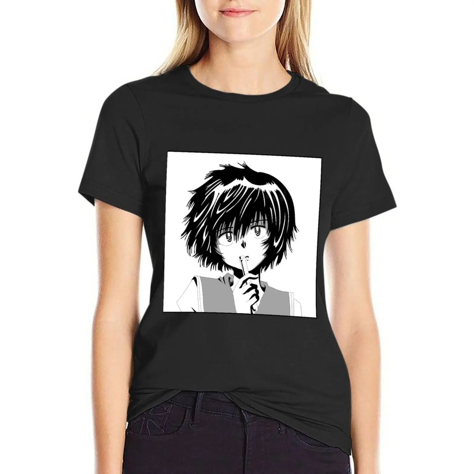 

Urabe Mikoto T-Shirt female Aesthetic clothing Blouse plus size tops ariat shirts for Women