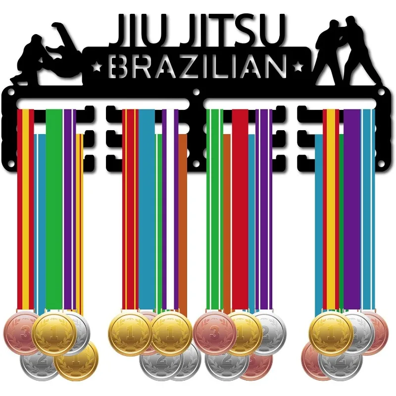 1 Set Jiu Jitsu Brazilian Medal Holder Medal Hanger Display Rack Sports Metal Hanging Awards Iron Small Mount Decor