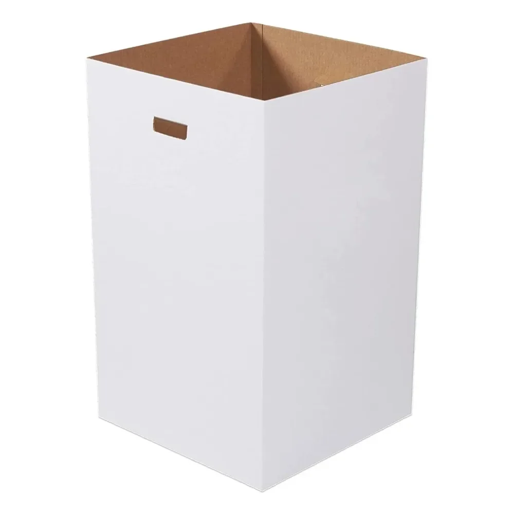 

Cardboard trash cans and recycling bins, reusable and disposable pop-up trash cans