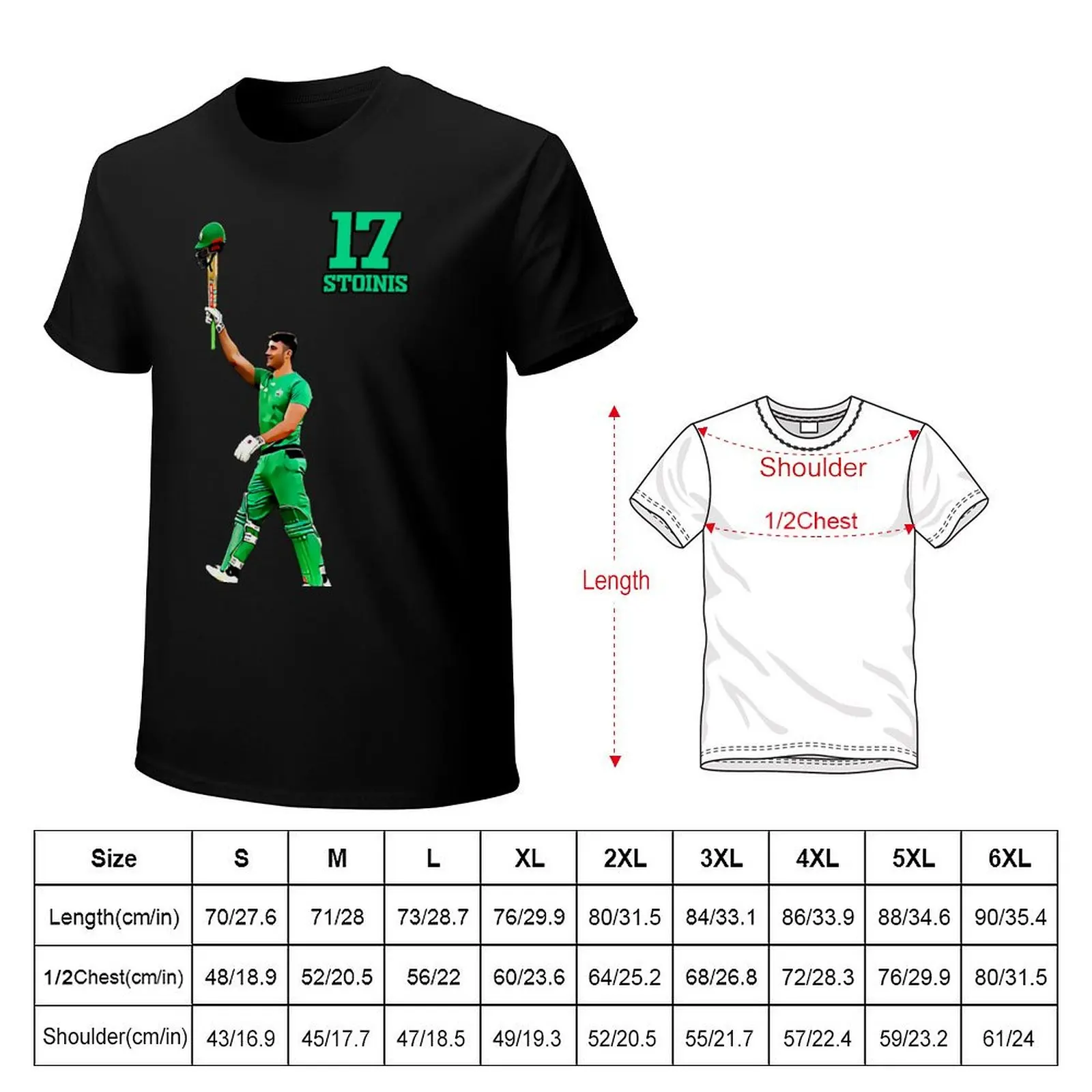 Marcus Stoinis-Australian Cricket Player-T20 All Rounder T-Shirt Functional Casual Short Sleeve Tee