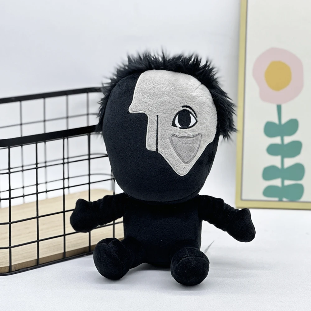 

Creepy Half-Mask Plush Doll - 25cm Collectible Figure - Soft & Unique Halloween Gift - Lightweight 175g