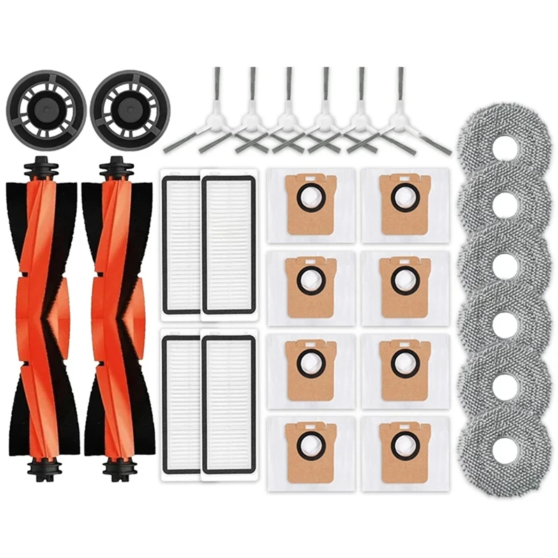 Accessories For Dreame L20 Ultra Robot Vacuum Rubber Main Side Brushes Mop Cloths Filters Dust Bag Spare Replacement