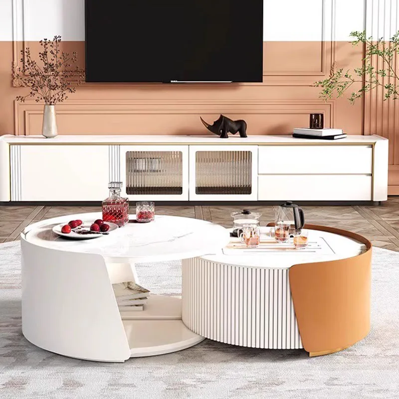 

Modern Design Coffee Table Luxury Cheap Floor Hallway Coffee Table Round White Articulos Para El Hogar Living Room Furniture