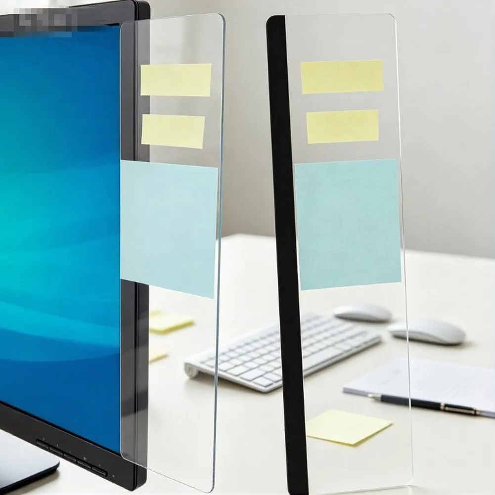 For Acrylic Side Mounted Memo Board for Monitor Designed for Consistent Use in Office Study or Remote Work Settings