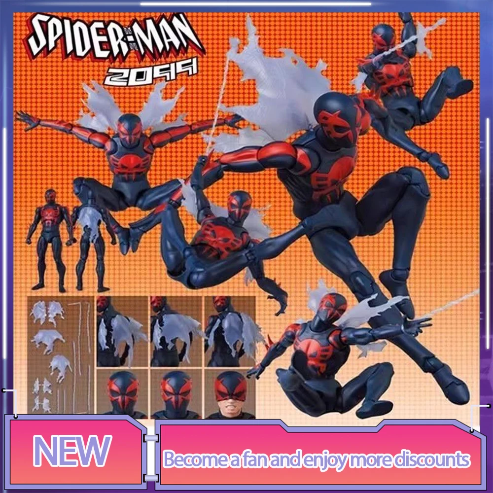 

Spiderman Figure Medicom Mafex 239 No.239 Spider Man 2099 Action Figure Collectible Doll High Quality Version Model Toy Gift