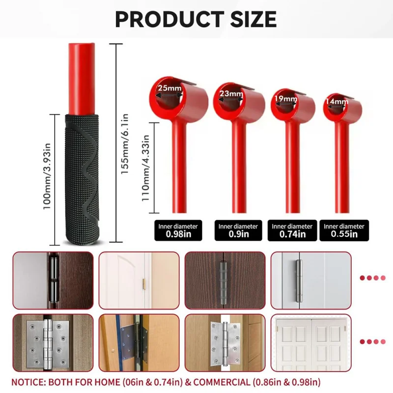4-in-1 Multi-Functional Hinge Gap Adjustment Wrench | Heavy-Duty Household Hinge Repair & Calibration Tool