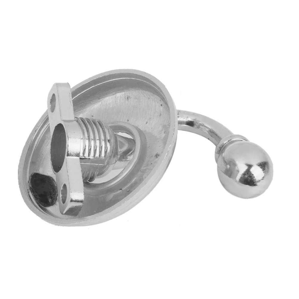 

2Pcs Silver Vintage Round Head Hook Set Heavy Duty Wall Mounted Coat Hat Hangers Decorative Curtain Holdbacks Tieback Brackets