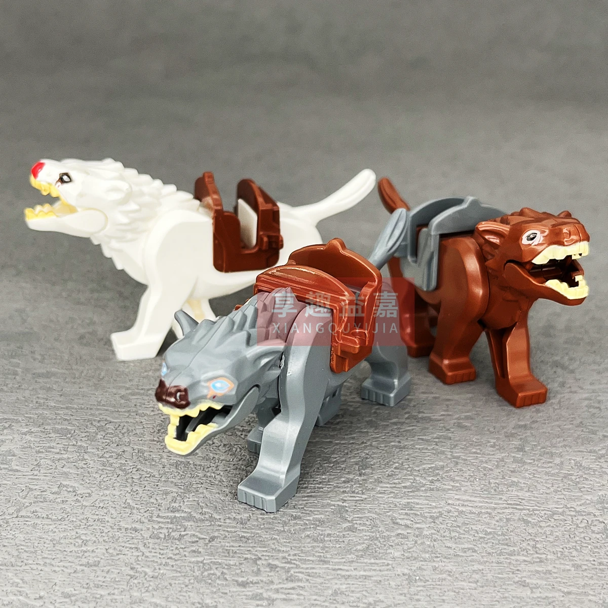 Single Animals Figures MOC Mounts Wolf Blocks Construction Bricks DIY Figure Model Building Blocks Toys for Children Kids Gifts