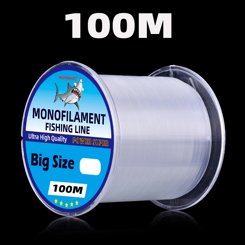 0,6/0,7/0,8/0,9/1,0mm Große Angelschnur 500m 100m Monofilament Meeres-Angelschnur Nylon Angelschnur Dicke Angelschnur Angelzubehör