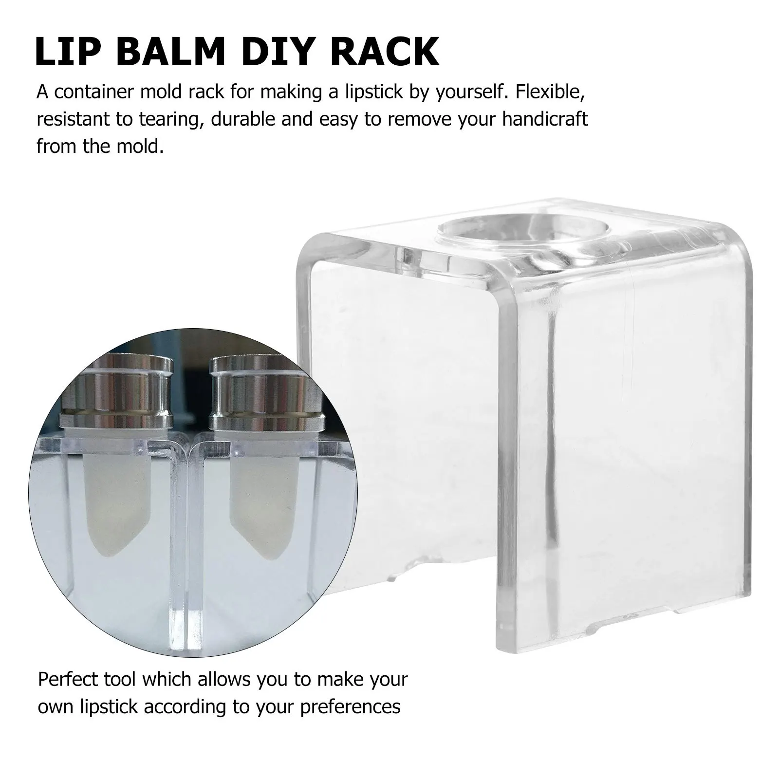 10 pezzi staffe per stampi per rossetto fai da te supporto per anello per balsamo per labbra riutilizzabile balsamo per labbra portatile leggero che realizza strumenti per il trucco