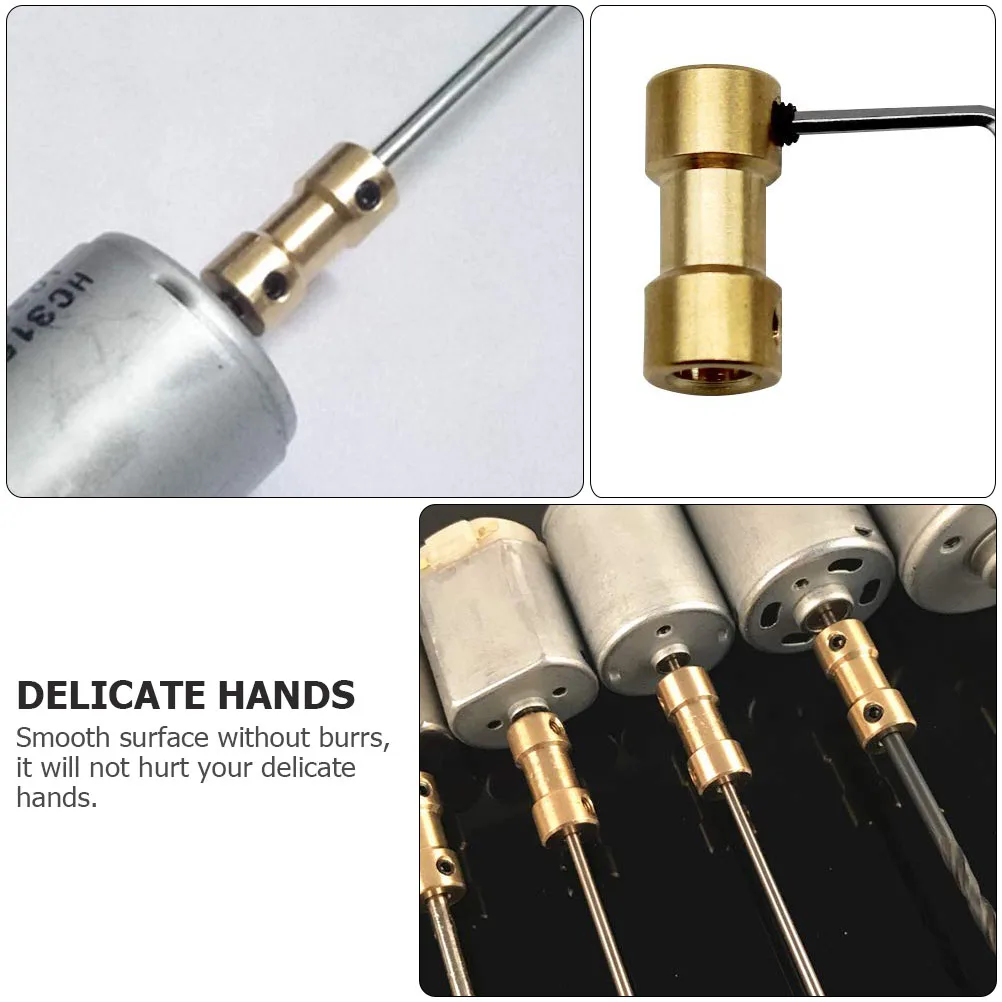 

1 set Rigid Coupler Model Car Boat Accessories High Quality Brass Shaft Coupling Smooth Copper Motor Connector DIY Making