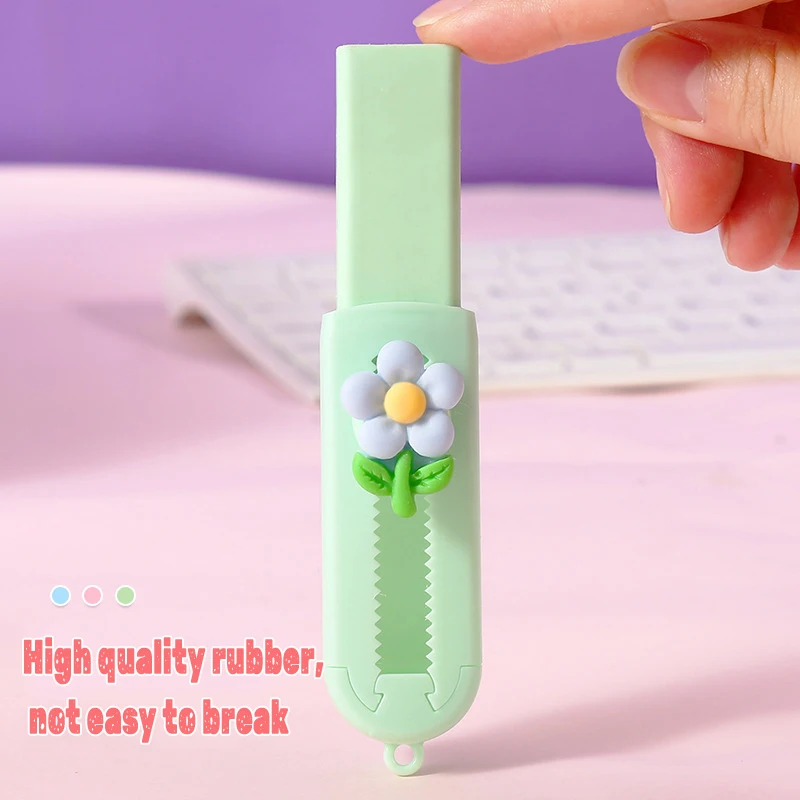 Push-Pull Eraser Good-looking Good Wipe Does Not Hurt the Paper Traceless Cute Elementary School Student Reward Office Supplies