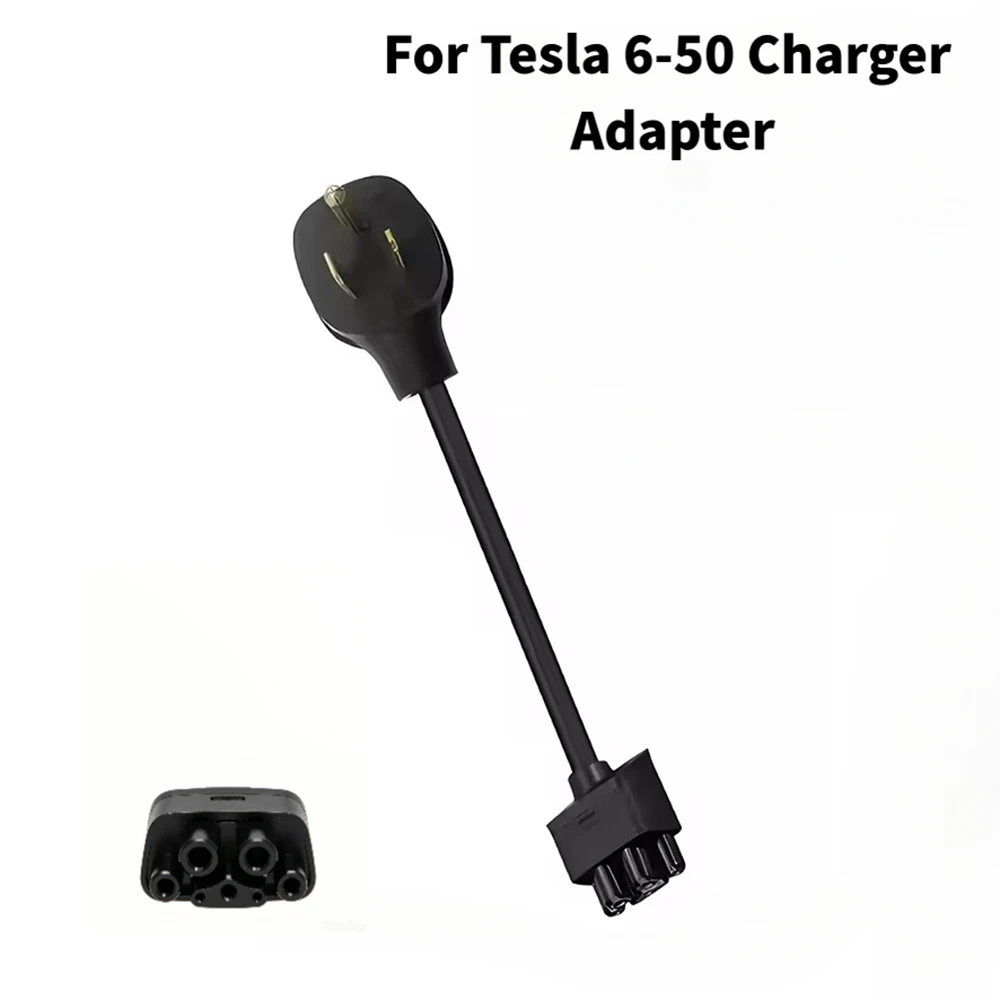 NEMA 6‑50 EV Charging Adapter 32A Compatible with 2nd‑Generation Mobile Portable EV Charger Fit Electric Vehicle Model 3 Y X S