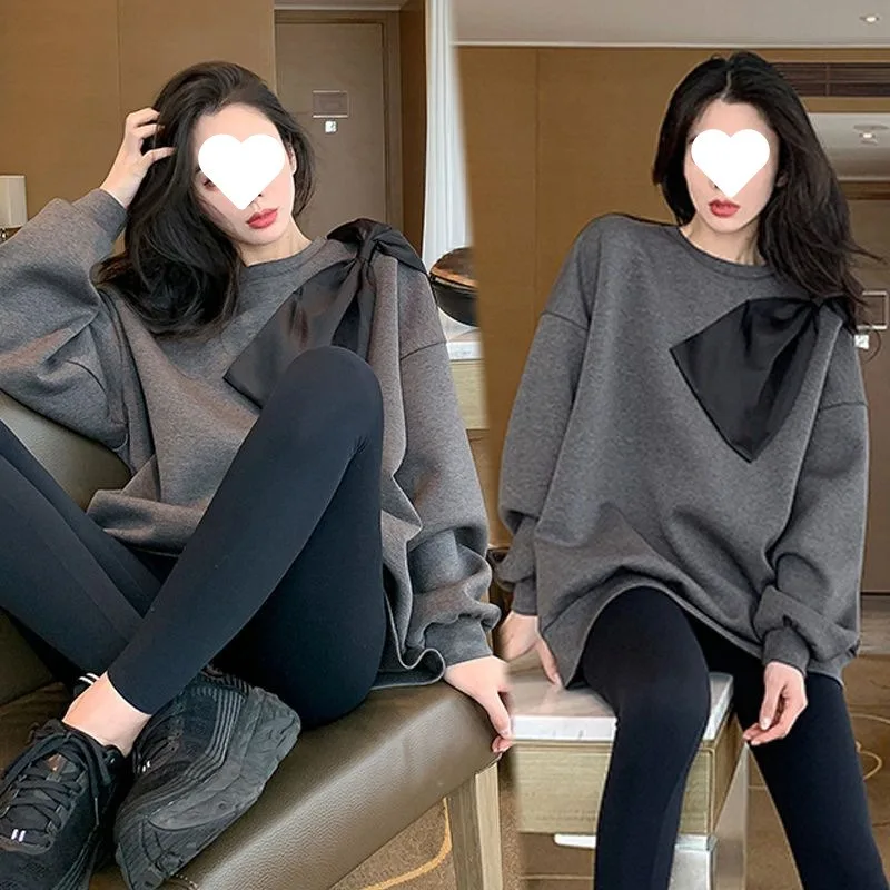 Chaqueta de traje de otoño para mujeres embarazadas, nueva moda, Sudadera con capucha de dos piezas para otoño y primavera + pantalones de tiburón, ropa de maternidad hermosa