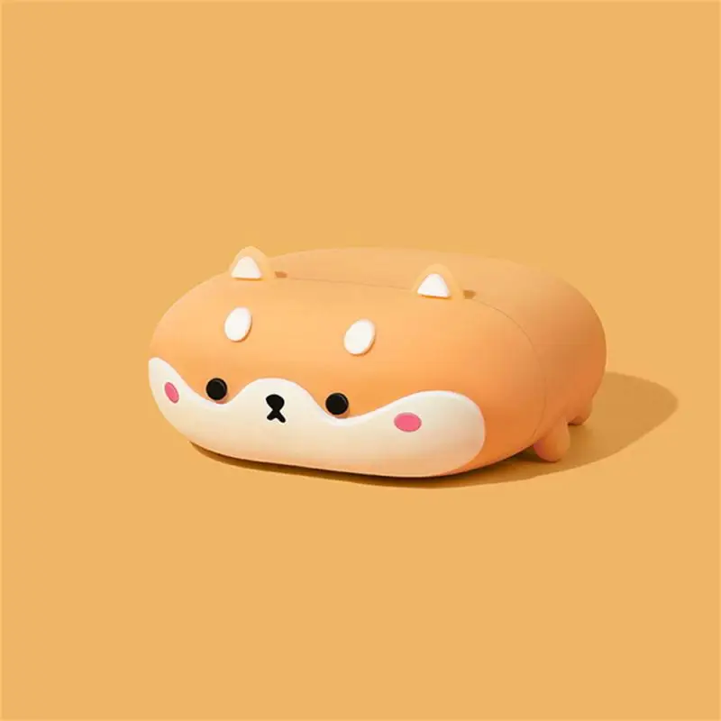Caso dos desenhos animados corgi cão caso silicone fone de ouvido bluetooth sem fio capa protetora