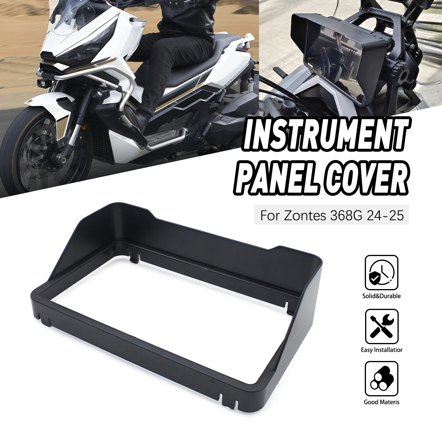 

For ZONTES 368G G368 368 G 2024 Motorcycle Dashboard Sunshade Guard Anti-Glare UV-Resistant Instrument Screen Cover