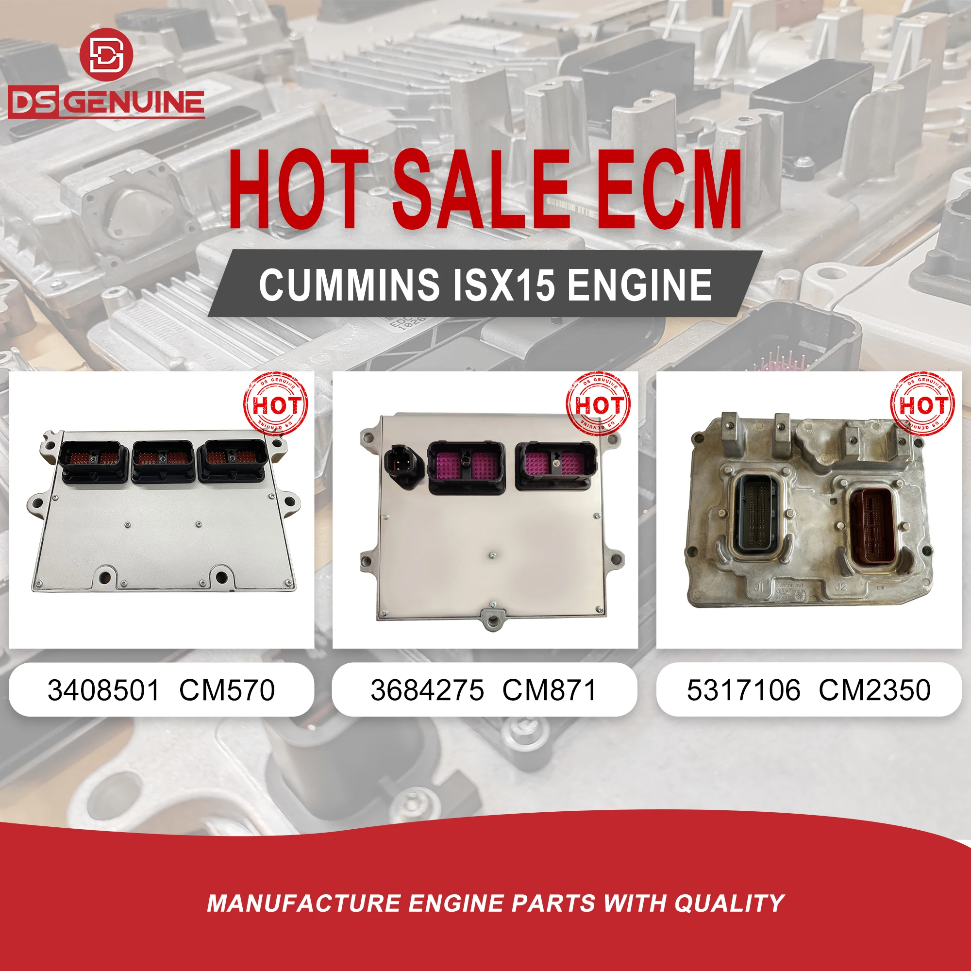 TLF DS وحدة التحكم في المحرك الأصلية EPA17 ISB 6.7L ISX15 ECM 4384413 CM2350 #6