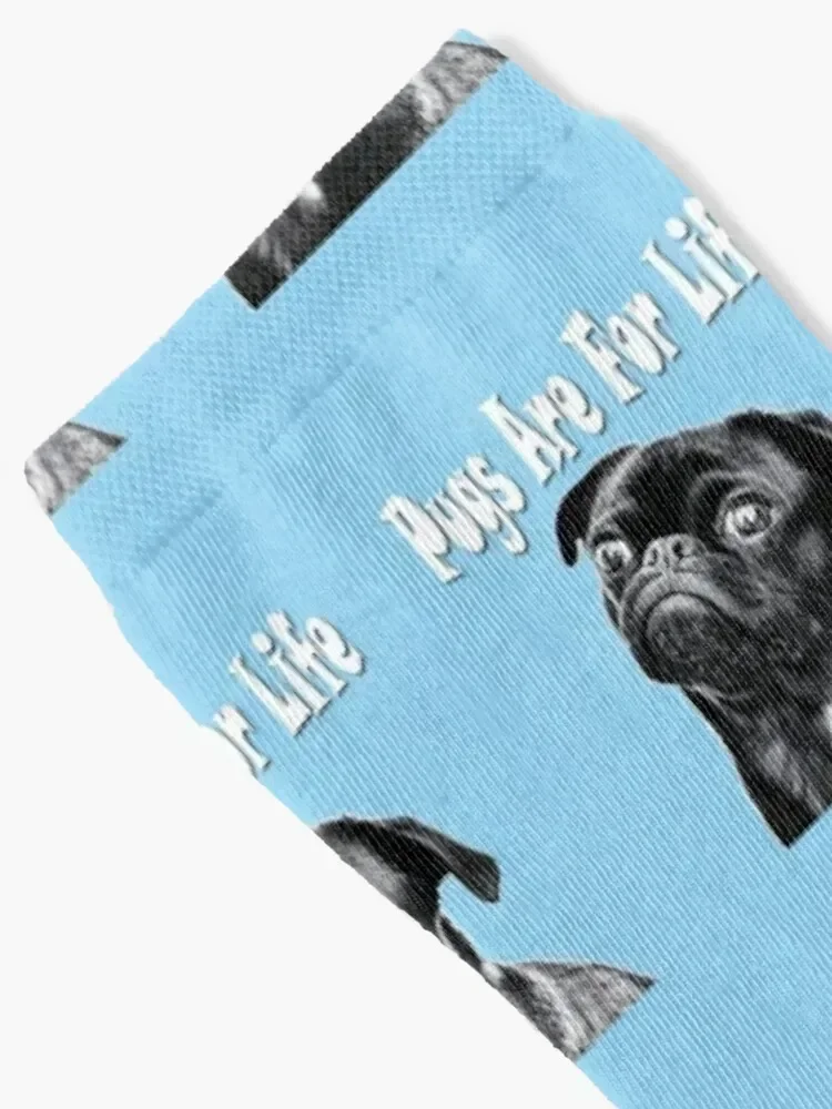 Pugs Are For Life Socks Running gift Socks Men's Women's