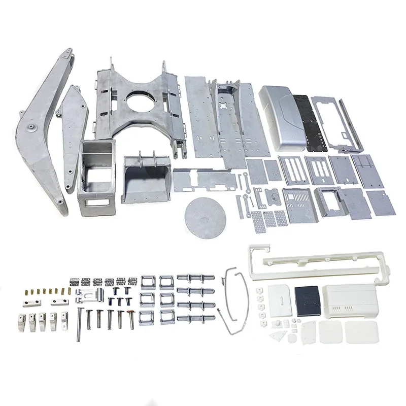 1/12 Hydraulic Excavator Model Chassis Alloy Excavator Model Excavator Chassis Parts Kit