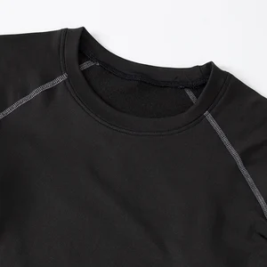 Tay áo nóng tay đẹp tay áo thể dục cho nam, quần thể dục, áo sơ mi, yoga đồ thể thao, mùa thu và mùa đông, 2 mảnh 8 Lô bán hàng chính quần áo nam - 2