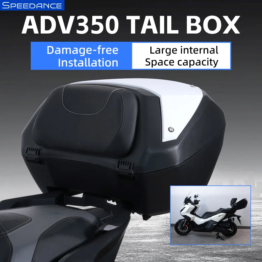 50L Quick Release Motorcycle Top Case Luggage Box For Honda ADV350 Use Original Key Lock For Commuting Touring
