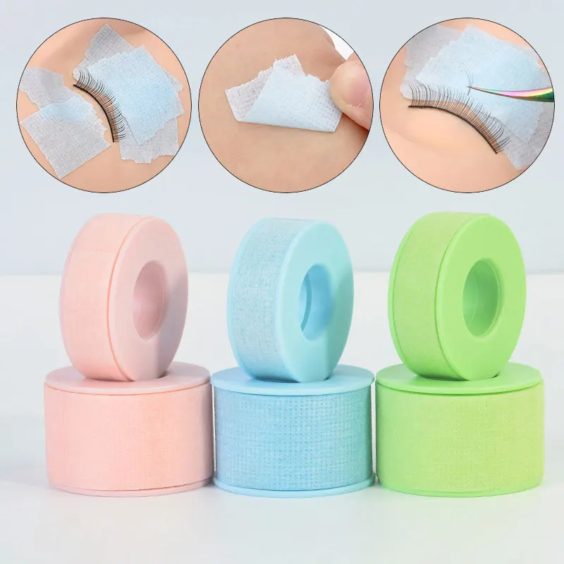 Non-woven Silicone Gel Eyelash Tape Breathable Sensitive Resistant Microporous 5Colors Under Eye Pad Eyelash Extension Tools