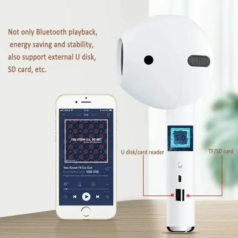 ‌Wireless Bluetooth Speaker Deep Bass Portable Outdoor Speaker with TF Card Charging Box IPX5 Waterproof Birthday Gift‌ image 3