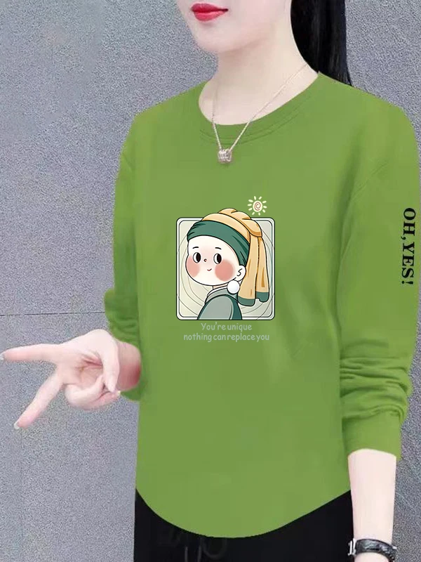 

Повседневная рубашка с длинным рукавом для женщин среднего и пожилого возраста, простой стиль, свободный крой, модная, универсальная, теплая, из полиэстера...