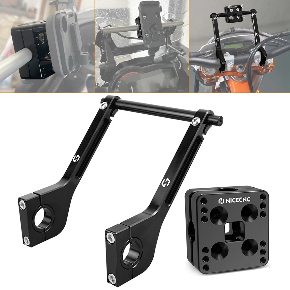 

For Husqvarna KTM Adventure Rally Roadbook Mounting Arms GPS Navigator Bracket ​Holder for Yamaha Suzuki Beta GasGas Sherco