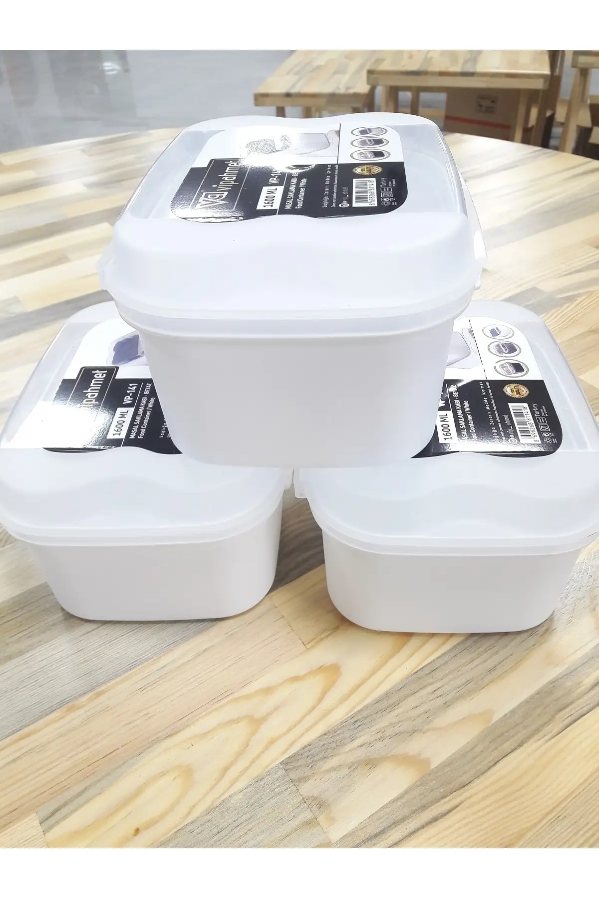 

DOLBOVI 3 Adt 1600ml Vipahmet table storage container white