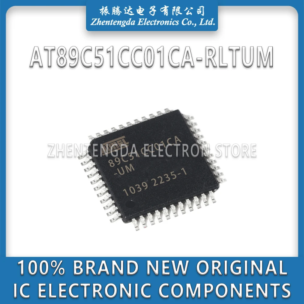 AT89C51CC01CA-UM AT89C51CC01CA-RLTUM AT89C51CC01CA AT89C51CC01 AT89C51CC AT89C51 AT89 IC MCU Chip VQFP-44