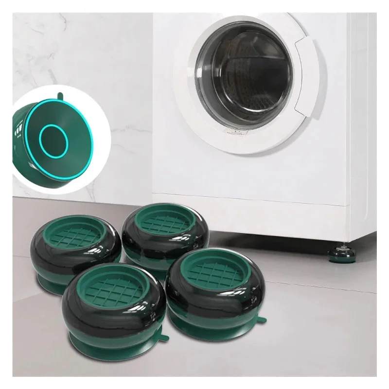 4Pcs Universal Anti Vibration Pads Washing Machine Rubber Foot Mat Silent Refrigerator Furniture Pad Furniture Lifting Foot Base