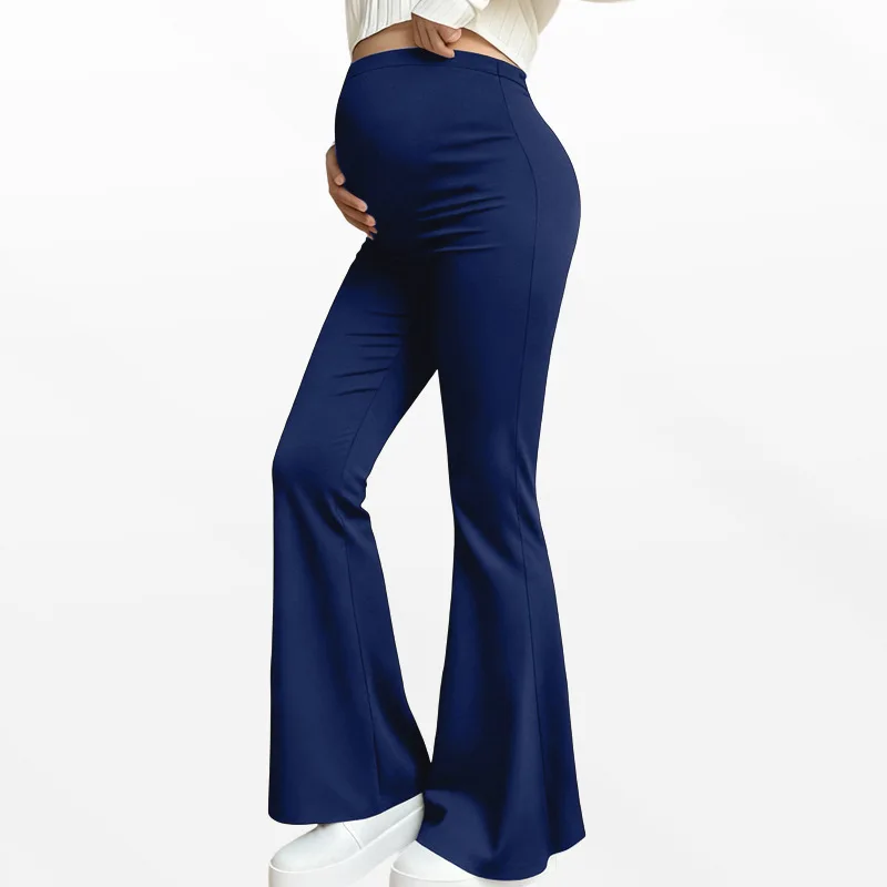 Umstandsmode Yoga-Leggings mit hoher Taille, Po-Lifting, Schlaghosen, lässige Mode, Hosen für schwangere Frauen