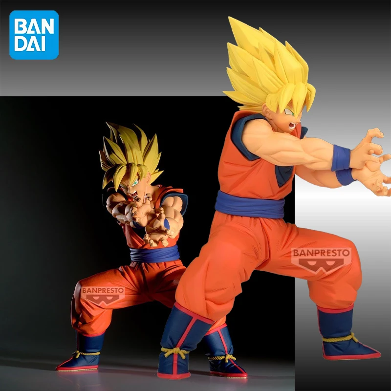 Na stanie Bandai Oryginalny Dragon Ball Z Grandista Vegeta SON GOKU-I-II Figurka Anime Model Kolekcjonerski Ozdoba na Biurko Prezent