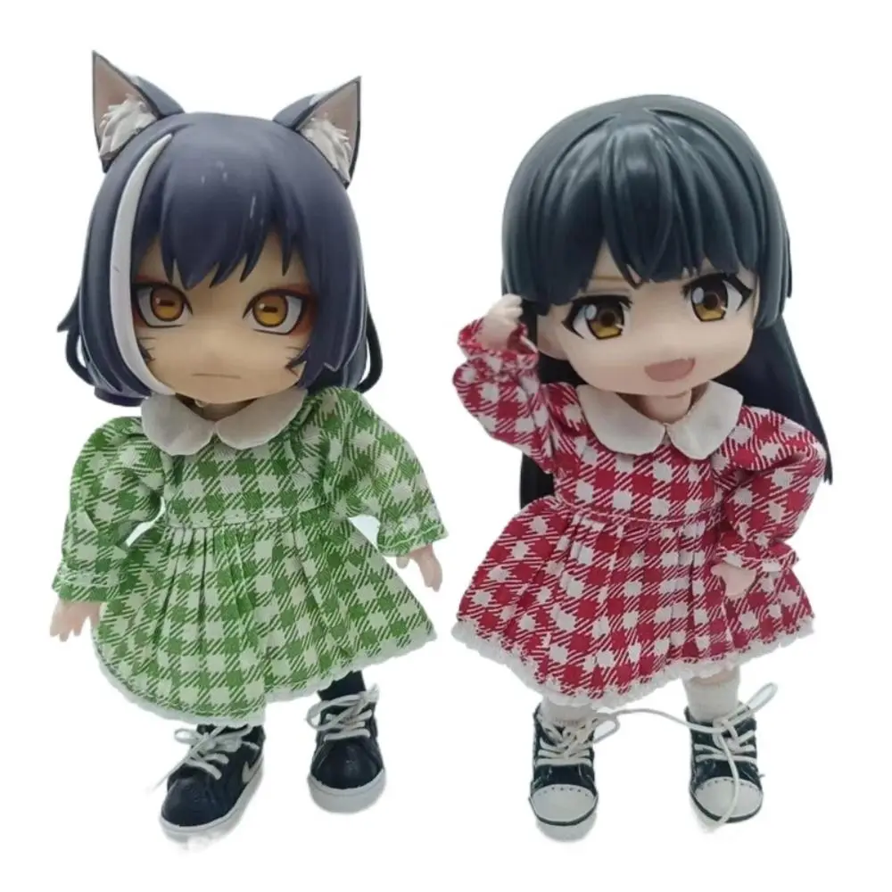 ตุ๊กตาอุปกรณ์เสริม Lotus Leaf Sleeve OB11 กระโปรง Handmade สวมใส่สบายๆตุ๊กตาเสื้อผ้าตกแต่งผ้าฝ้าย Obitsu11 ชุด 1/12 Bjd